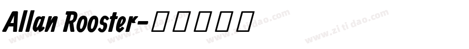 Allan Rooster字体转换